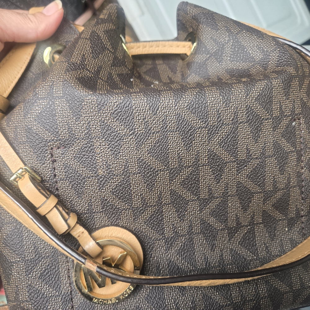 Michael Kors Brown Monogram Shoulder Bag